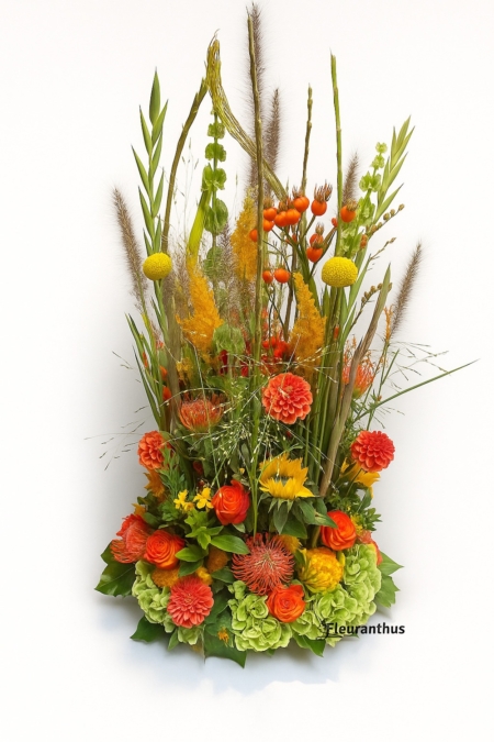 Rouwbloemstuk Zomertuin